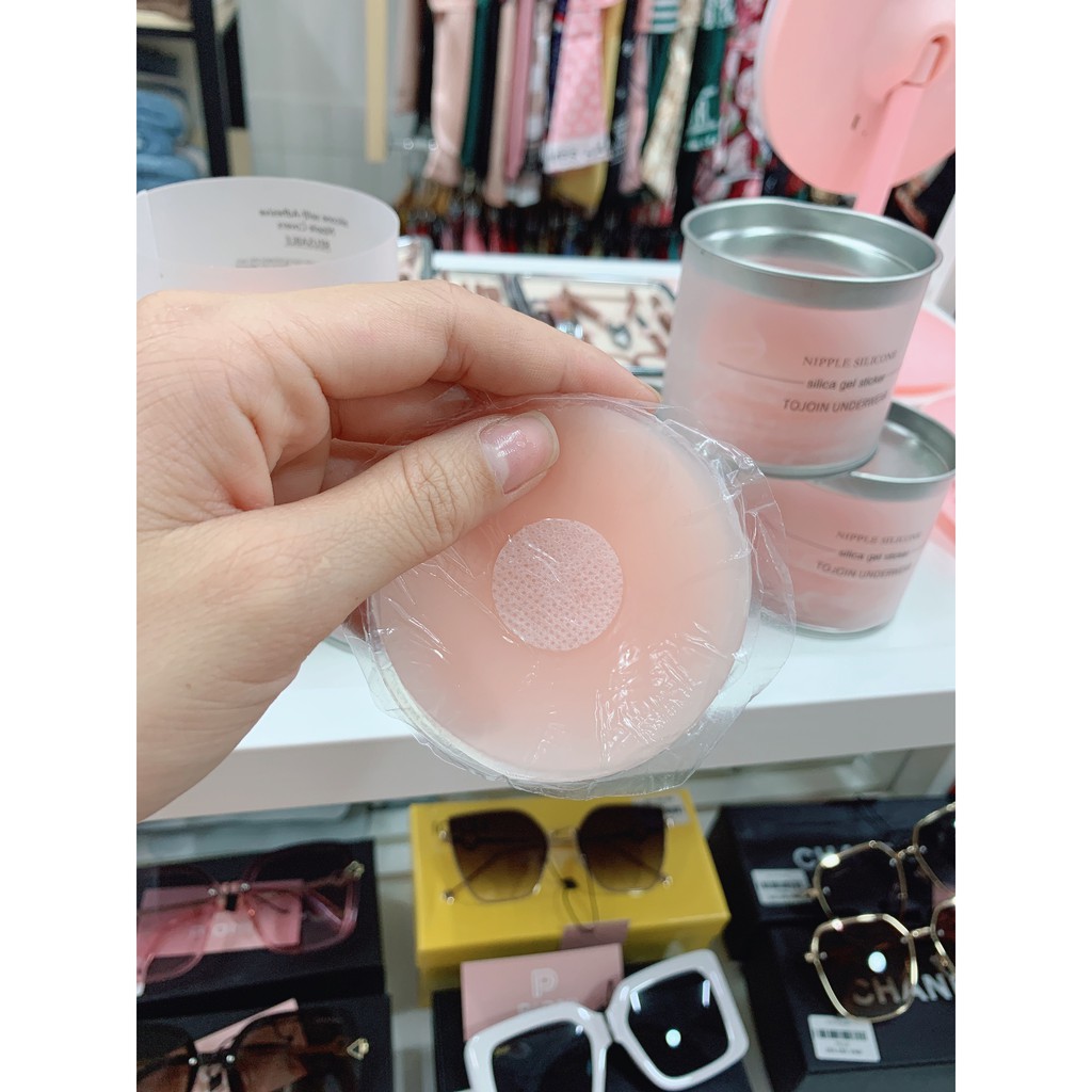 Miếng dán ngực dán đầu ti silicon combo hộp 5 cặp