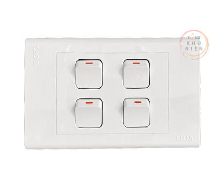Mặt hạt công tắc LiOA (âm tường + lắp nổi)
