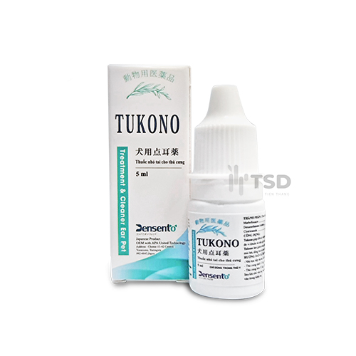 TUKONO - nhỏ tai viêm tai ngoài cho chó mèo - Lọ 10ml