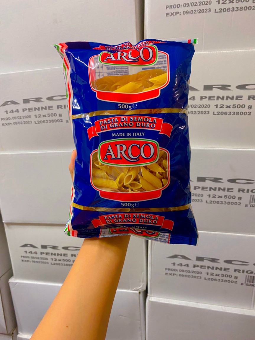 Nui Ý Penne Rigate Arco - 500gr date 2 2023