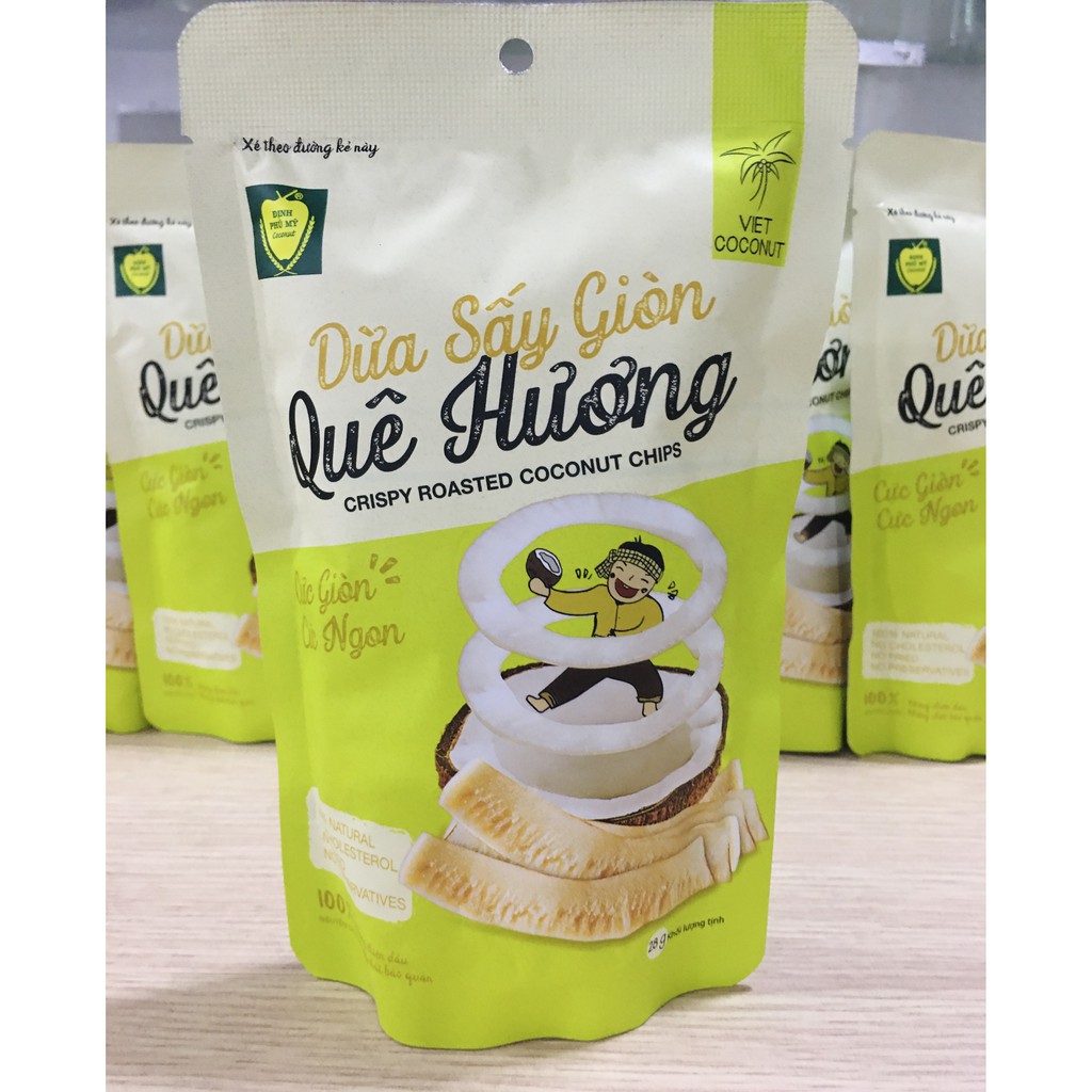 Dừa Sấy Giòn Quê Hương 28Gr