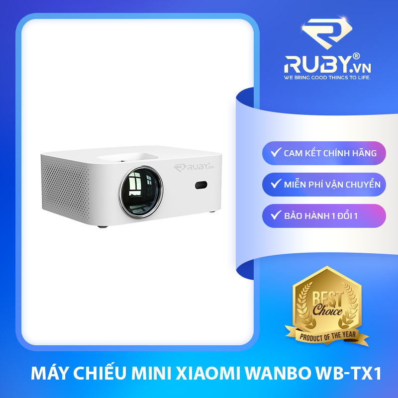 Bảng giá [CHÍNH HÃNG] Máy chiếu mini Xiaomi Wanbo WB-TX1 (Bản kết nối điện thoại, máy tính)