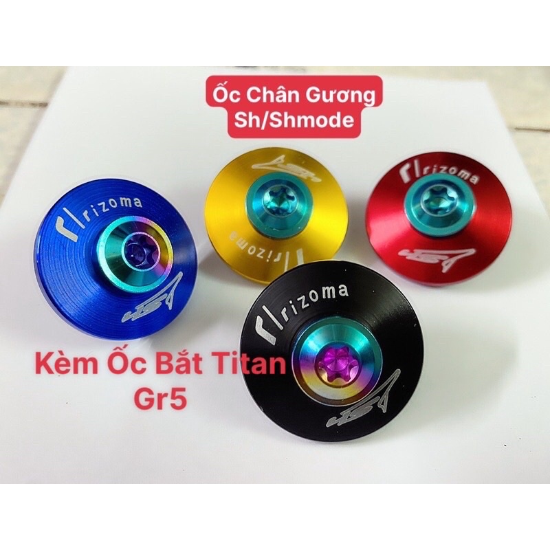 Ốc bịt chân gương Sh/sh more kèm ốc titan sịn Gr5 cực đẹp