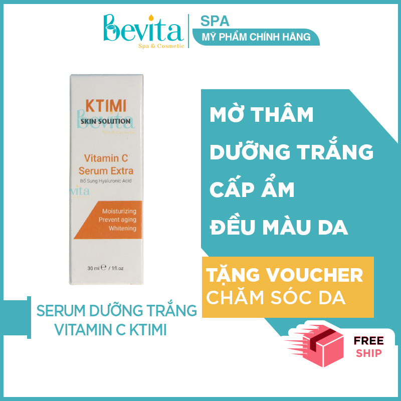 Serum dưỡng trắng Ktimi Vitamin C Serum 30ml, serum giúp sáng da mờ thâm - Bevita