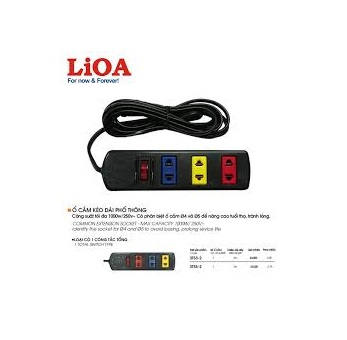 Lioa - Ổ CẮM 3TS3-2 / 3TS5-2
