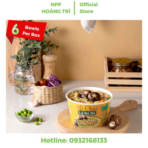 Mì chay lá bồ đề TÔ (6tô/thùng) DATE 08/12/2023