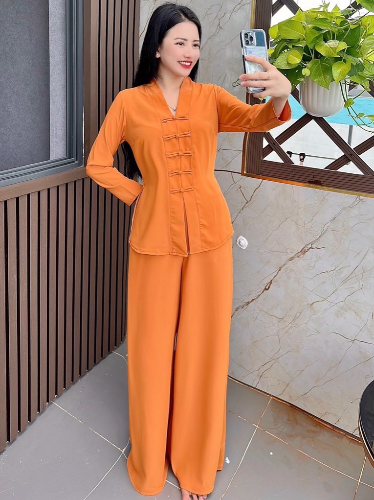 Set lam/Pháp Phục trang nhã lụa Diệu Hạnh cao cấp