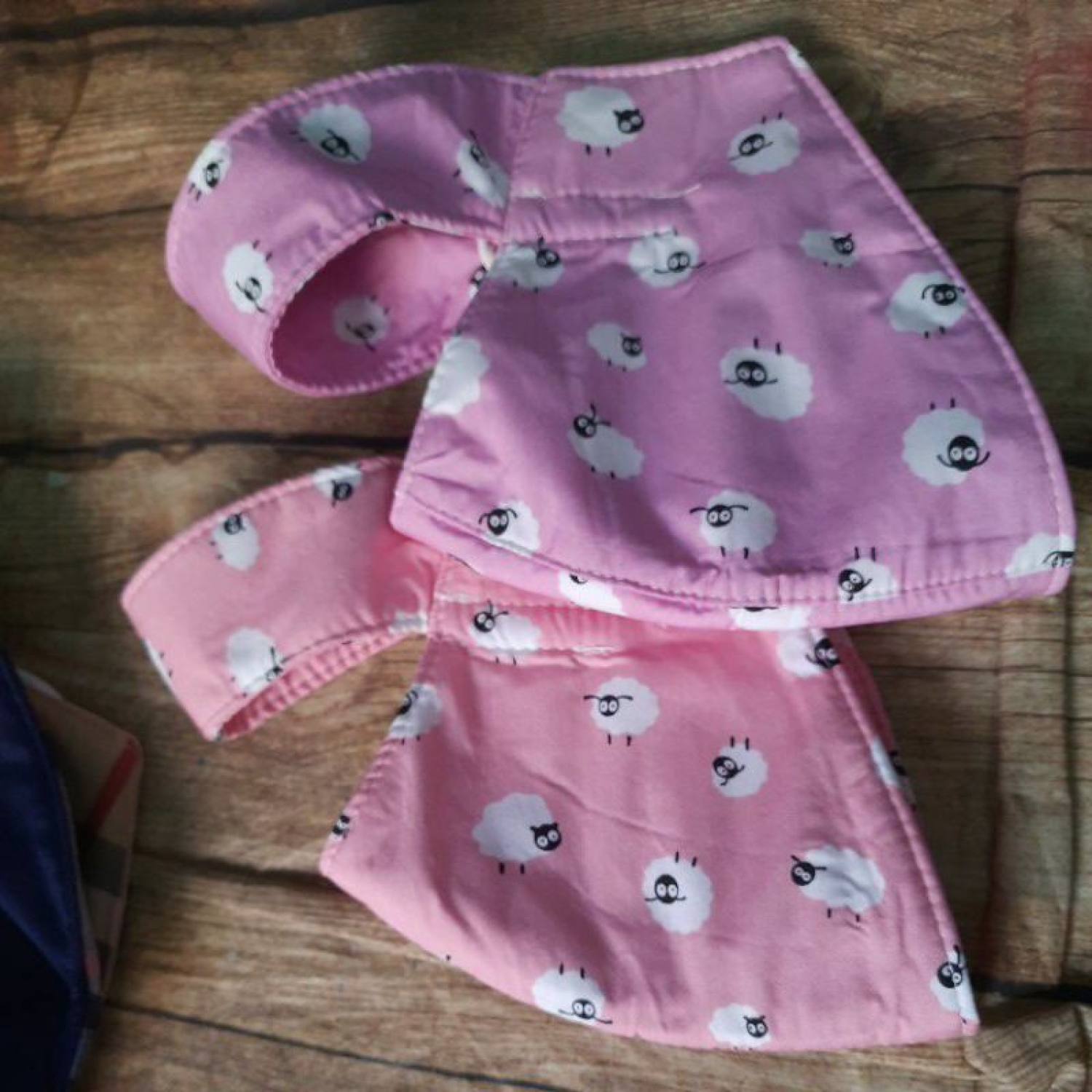 khẩu trang che trán che tai 3 lớp cotton bông, sọc nam nija mã BH9511