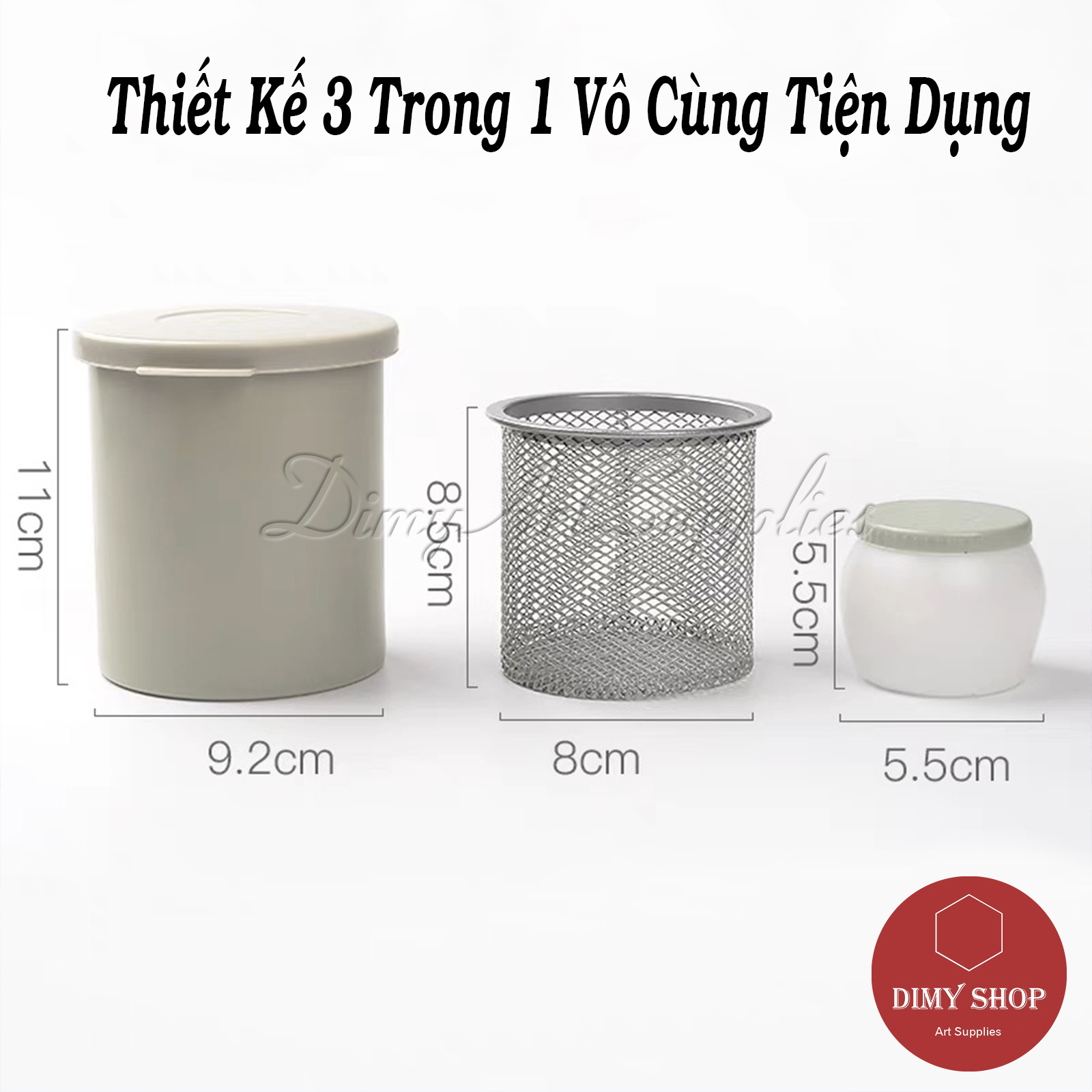[HCM]Xô tròn rửa cọ vẽ Maries