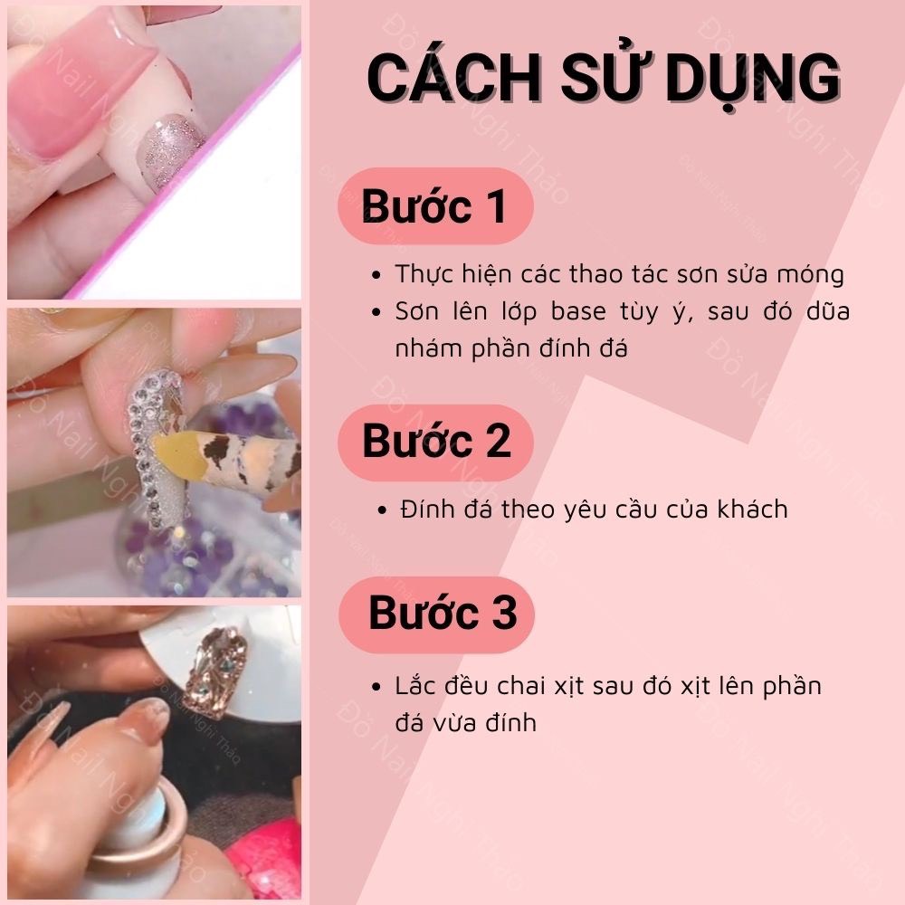 Chai xịt sáng đá khô keo DD 50ml