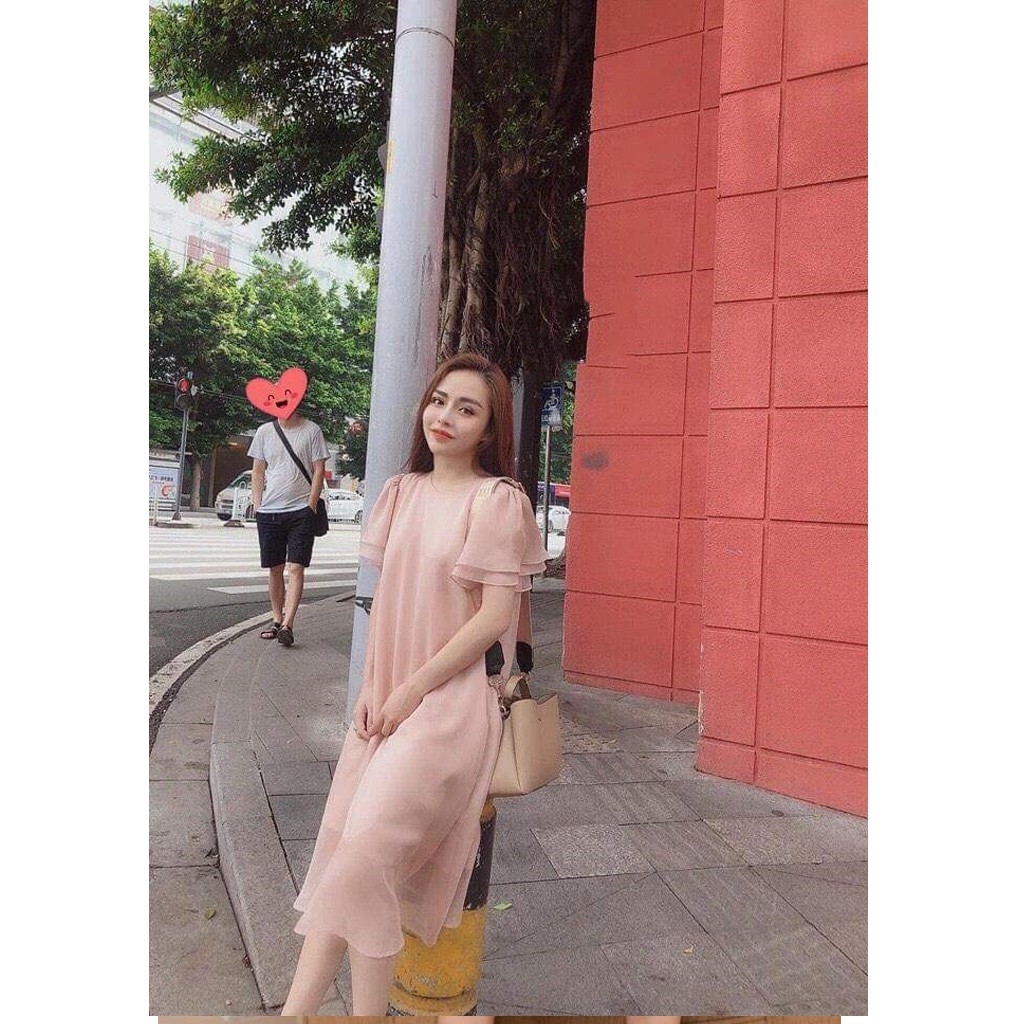 Váy bầu công sở - đầm bầu thiết kế mặc đi làm, đi chơi dự tiệc xinh xắn 2 lớp