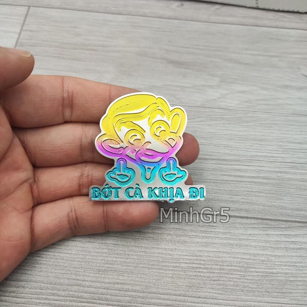 LOGO TEM STICKER GR5 TITAN BỚT CÀ KHỊA, NGÓN TAY, DUREX