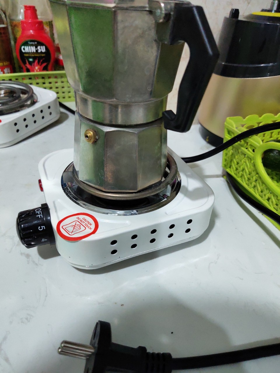 Bếp điện mini cho ấm pha cà phê Moka Express
