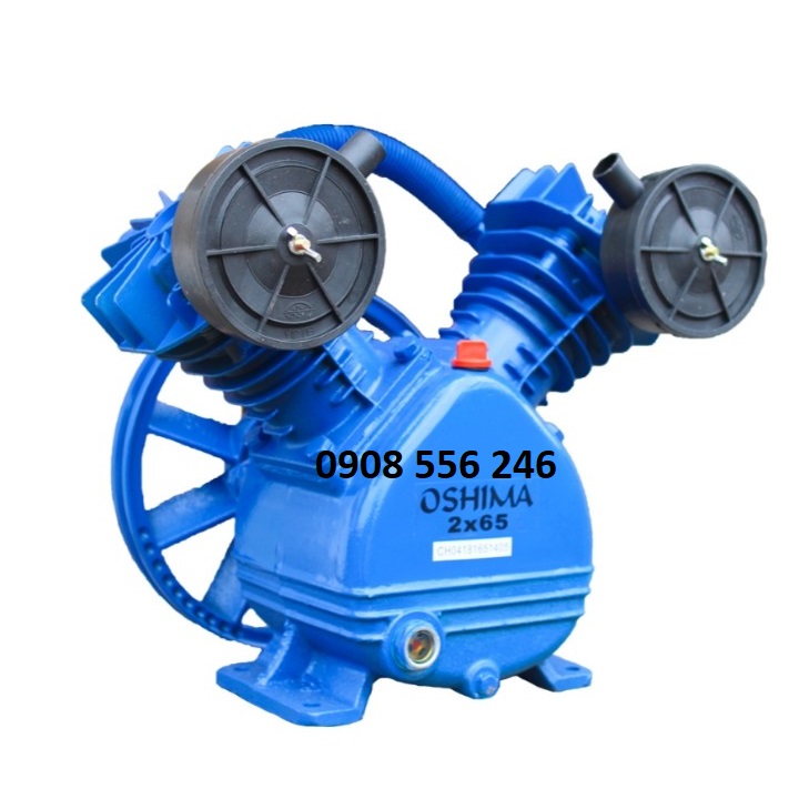 Đầu nén khí  oshima 2 xilanh 65mm