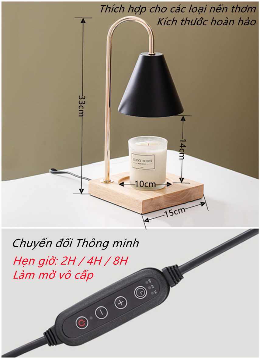 Đèn đốt nến thơm đèn bàn