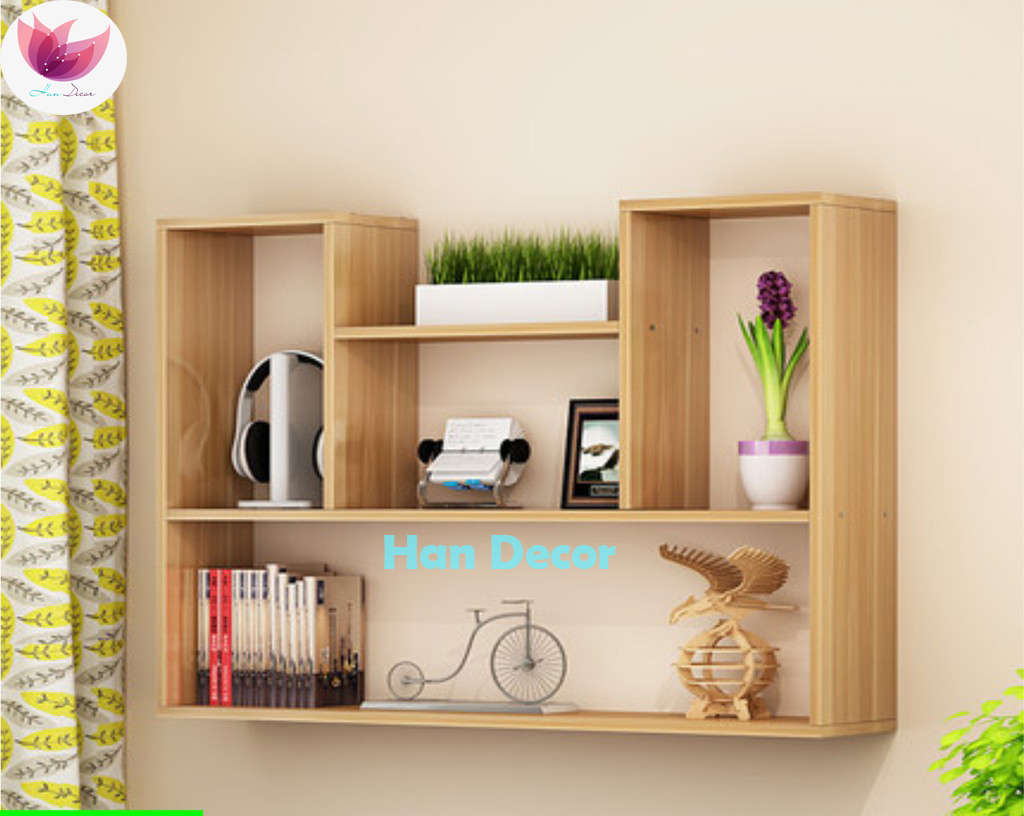 Giá Sách Treo Tường Gỗ Thịt