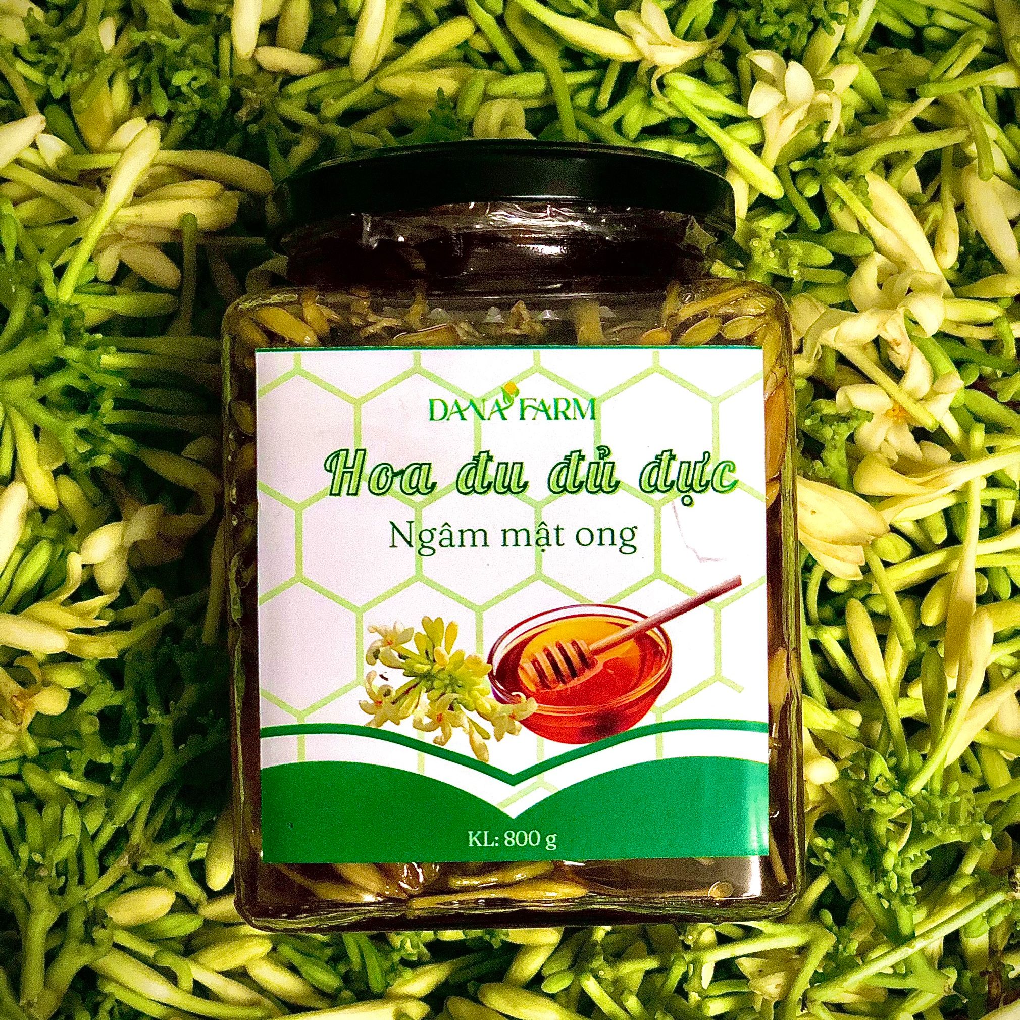 HOA ĐU ĐỦ ĐỰC NGÂM MẬT ONG - 800g