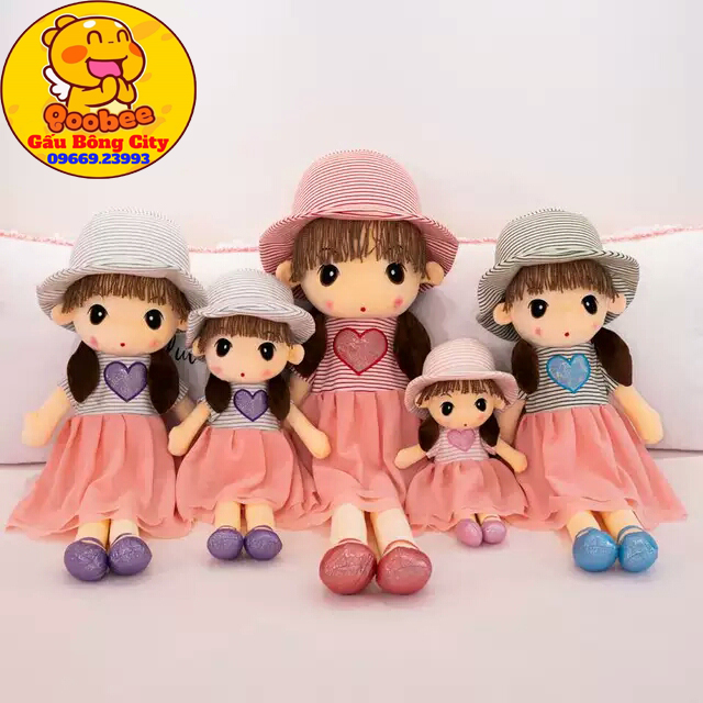 Gấu Bông Búp Bê Xuka Mềm Mịn -Búp Bê Nhồi Bông