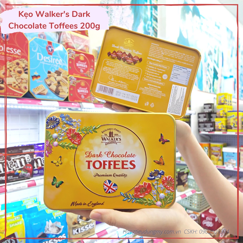 Kẹo Walker's Salted Caramel Toffees 275g