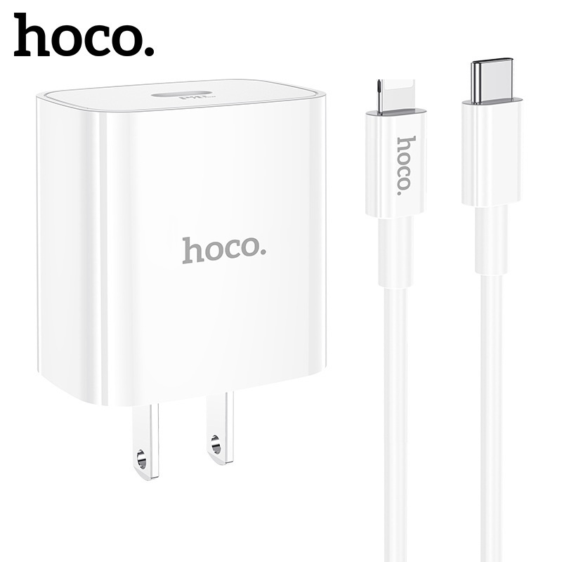 Bộ củ cáp sạc nhanh Hoco DC39 lightning 20W