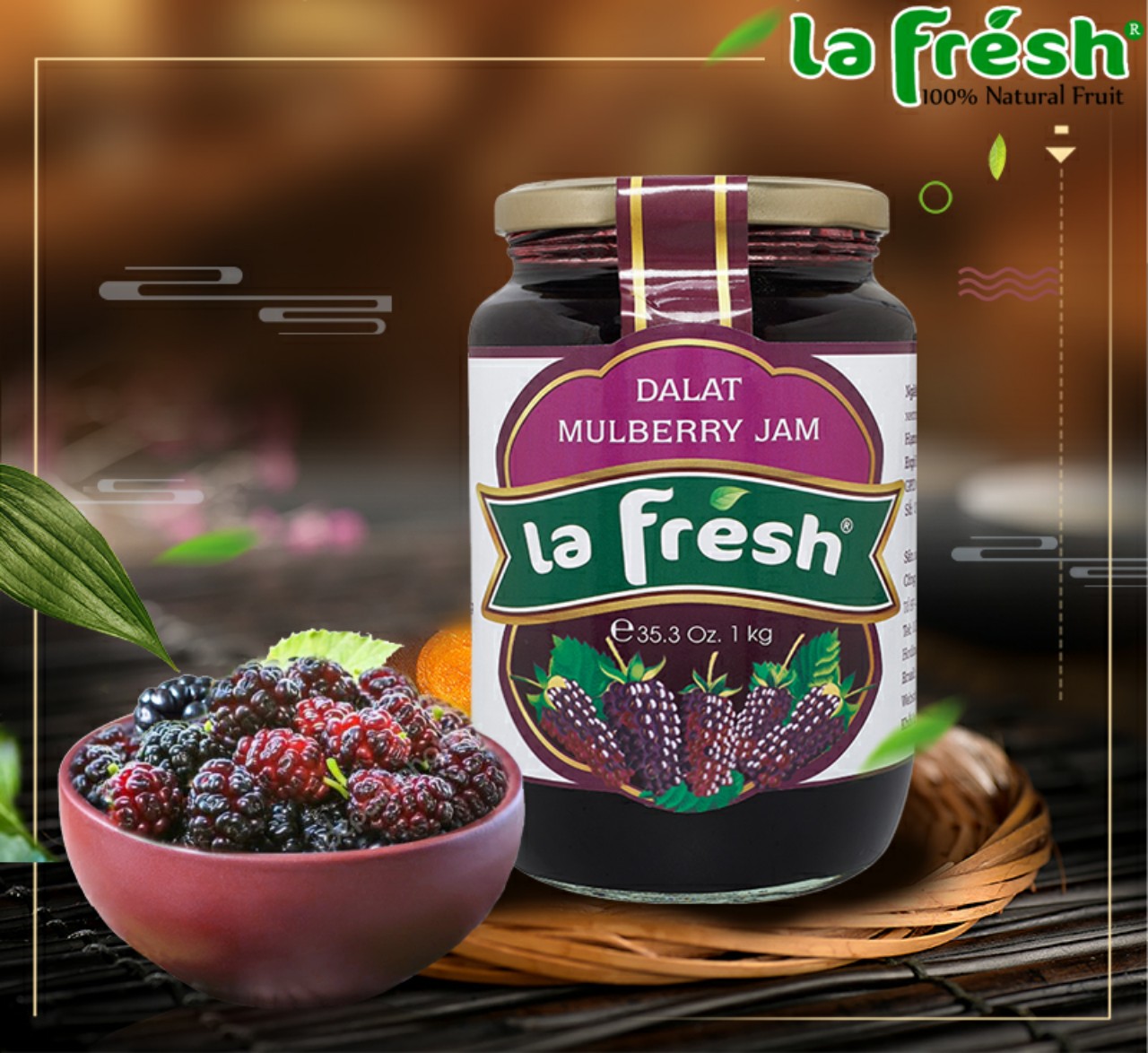 Mứt La Fresh Dâu Tằm (1kg) Date 2023