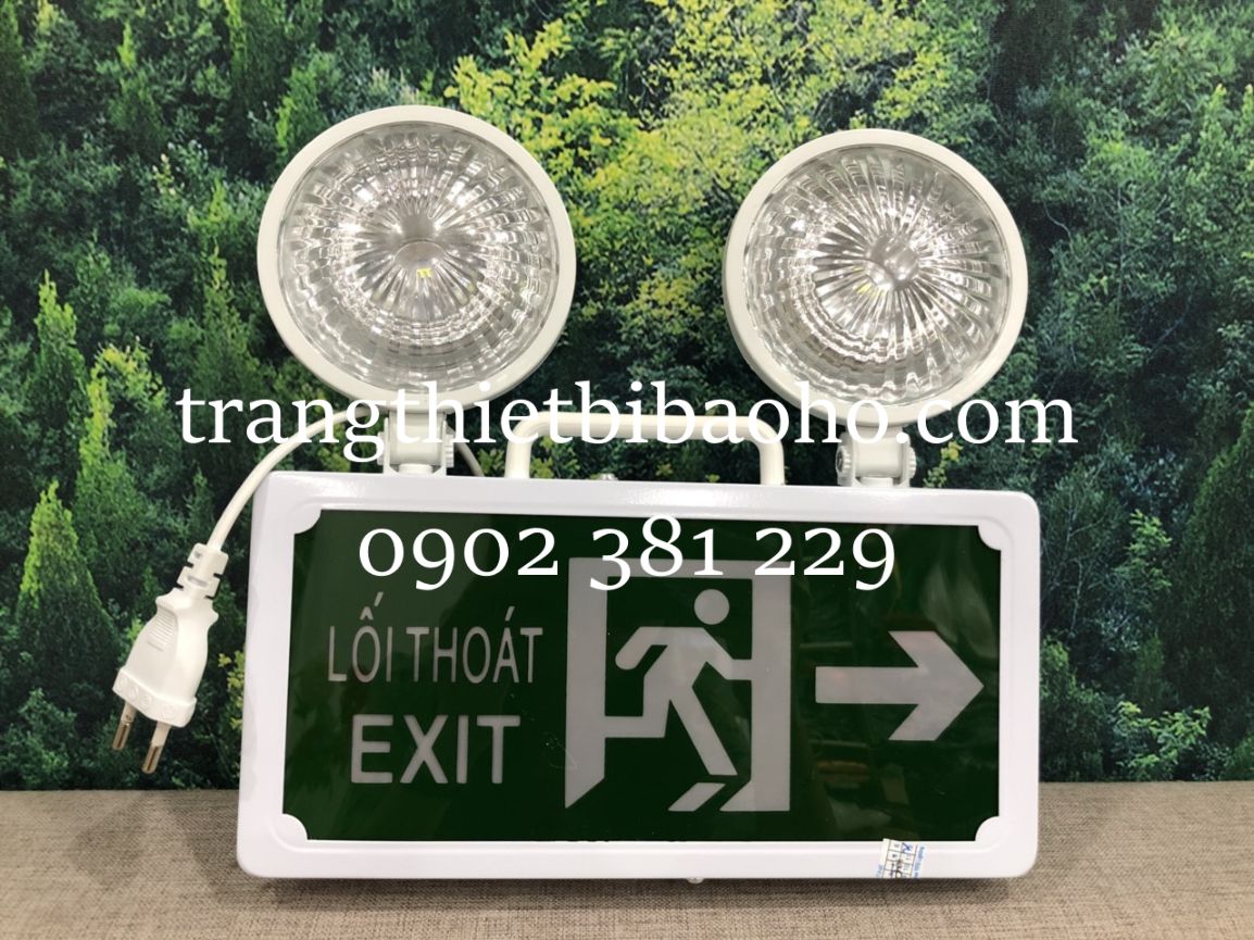 Đèn chiếu sáng sự cố kết hợp biển chỉ dẫn thoát nạn chỉ phải EXIT Yifie YF-203