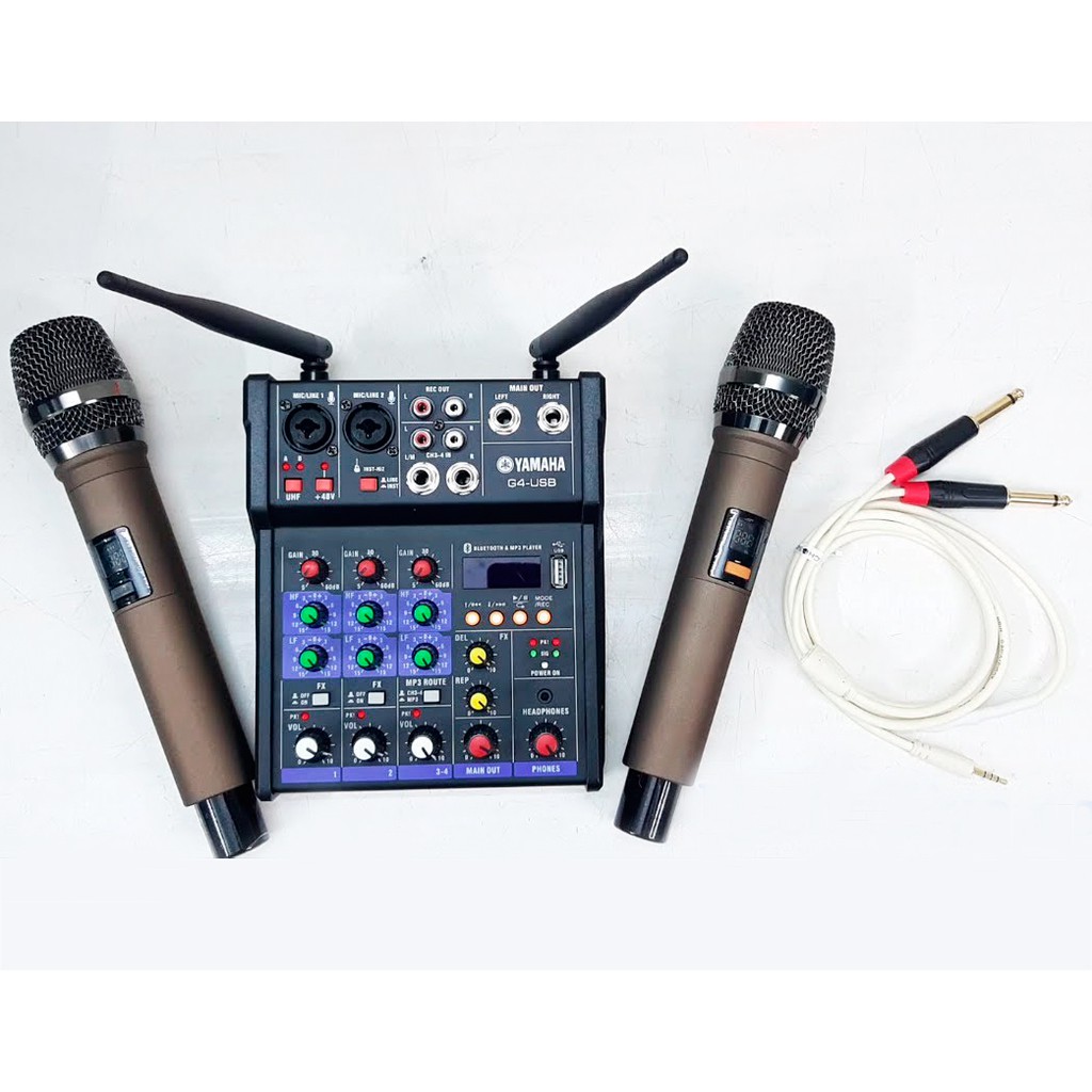 Bộ Mixer Yamaha G4 USB Cao Cấp.