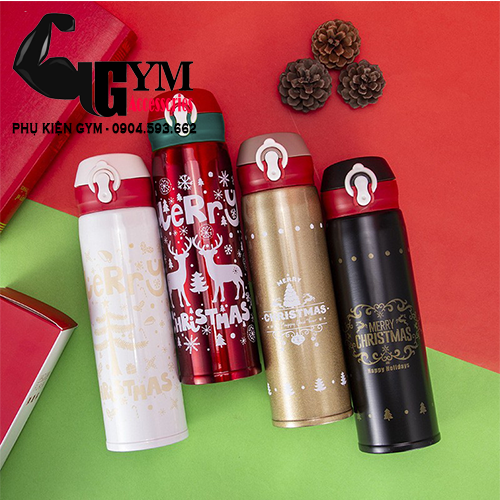 Bình giữ nhiệt Giáng Sinh Noel 500ml Cao Cấp