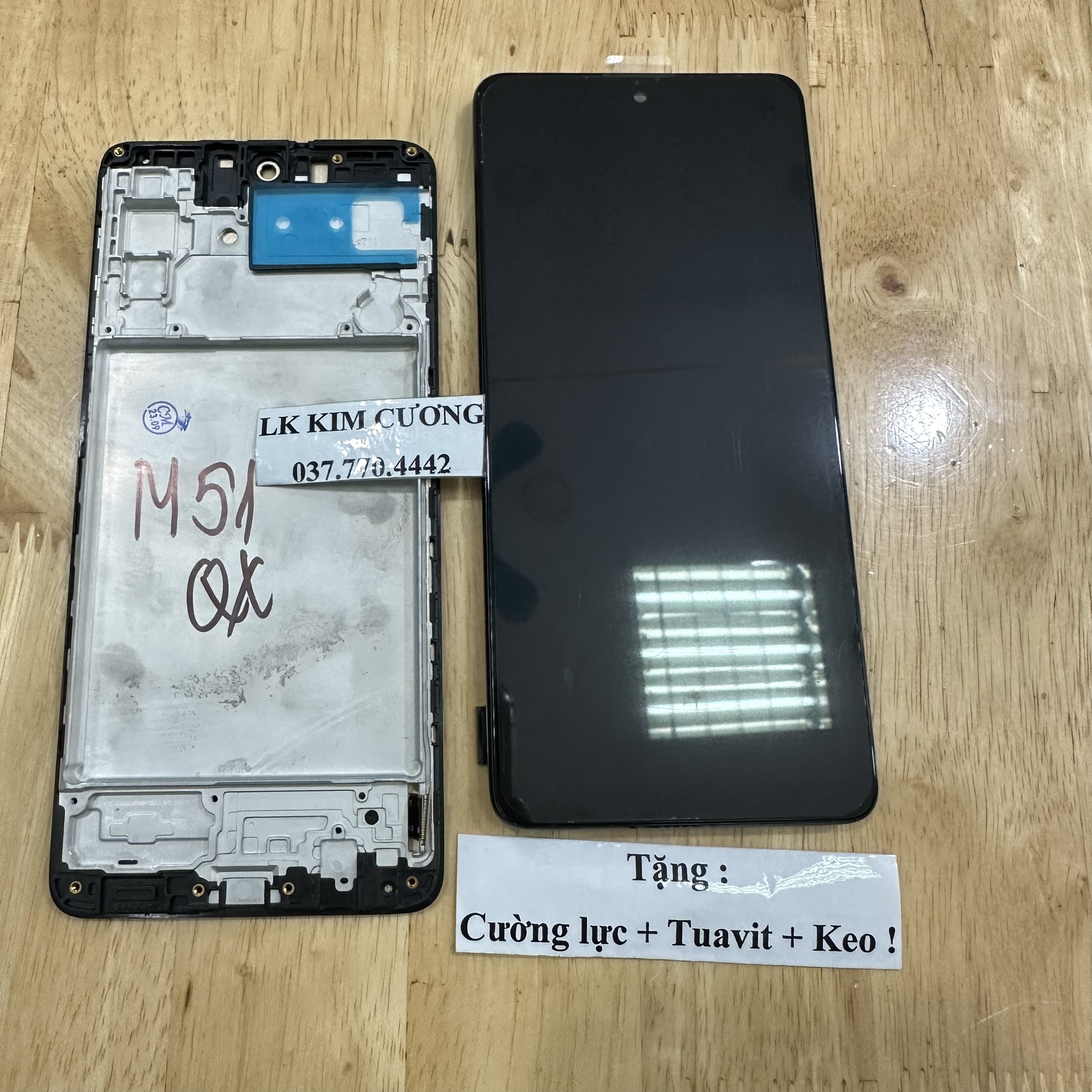 Màn hình tương thích samsung M51 - QX liền khung