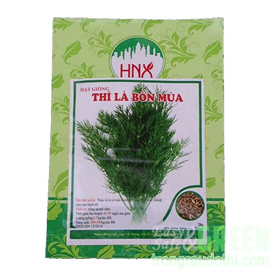 HẠT GIỐNG RAU THÌ LÀ 5gr/ 50gr