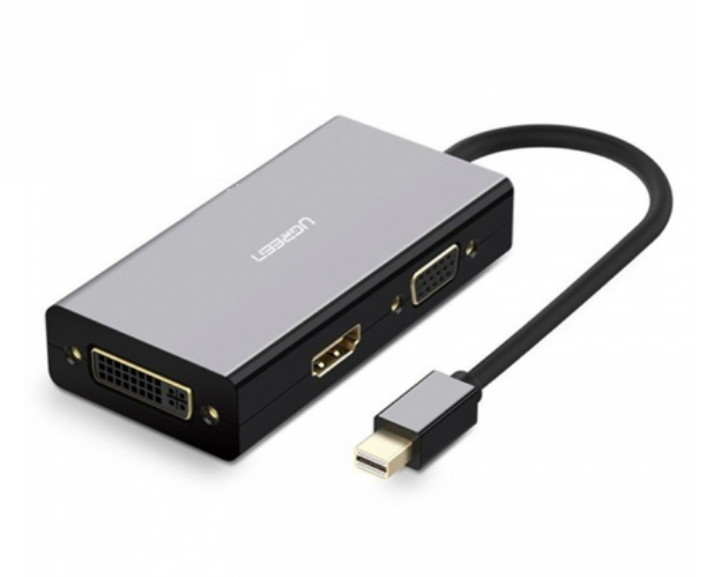 Cáp Chuyển Mini Displayport sang HDMI/DVI/VGA Ugreen 20418 Chính Hãng