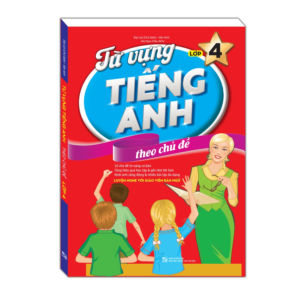 Sách - từ vựng tiếng anh theo chủ đề lớp 4