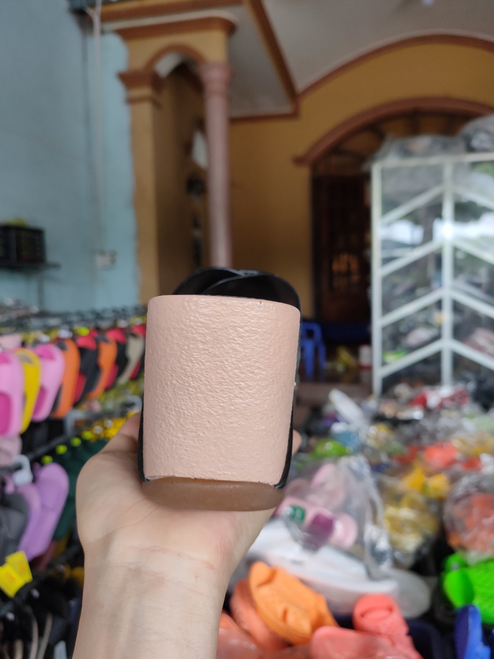 Dép nữ đế xuồng cao 7cm siêu nhẹ êm chân