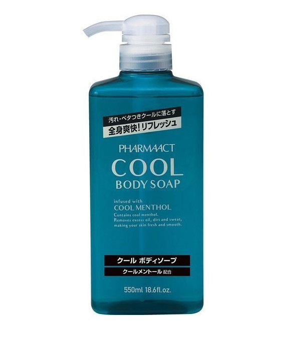 SỮA TẮM NAM PHARMAACT COOL NHẬT BẢN (HƯƠNG BẠC HÀ - CHAI 550ML)