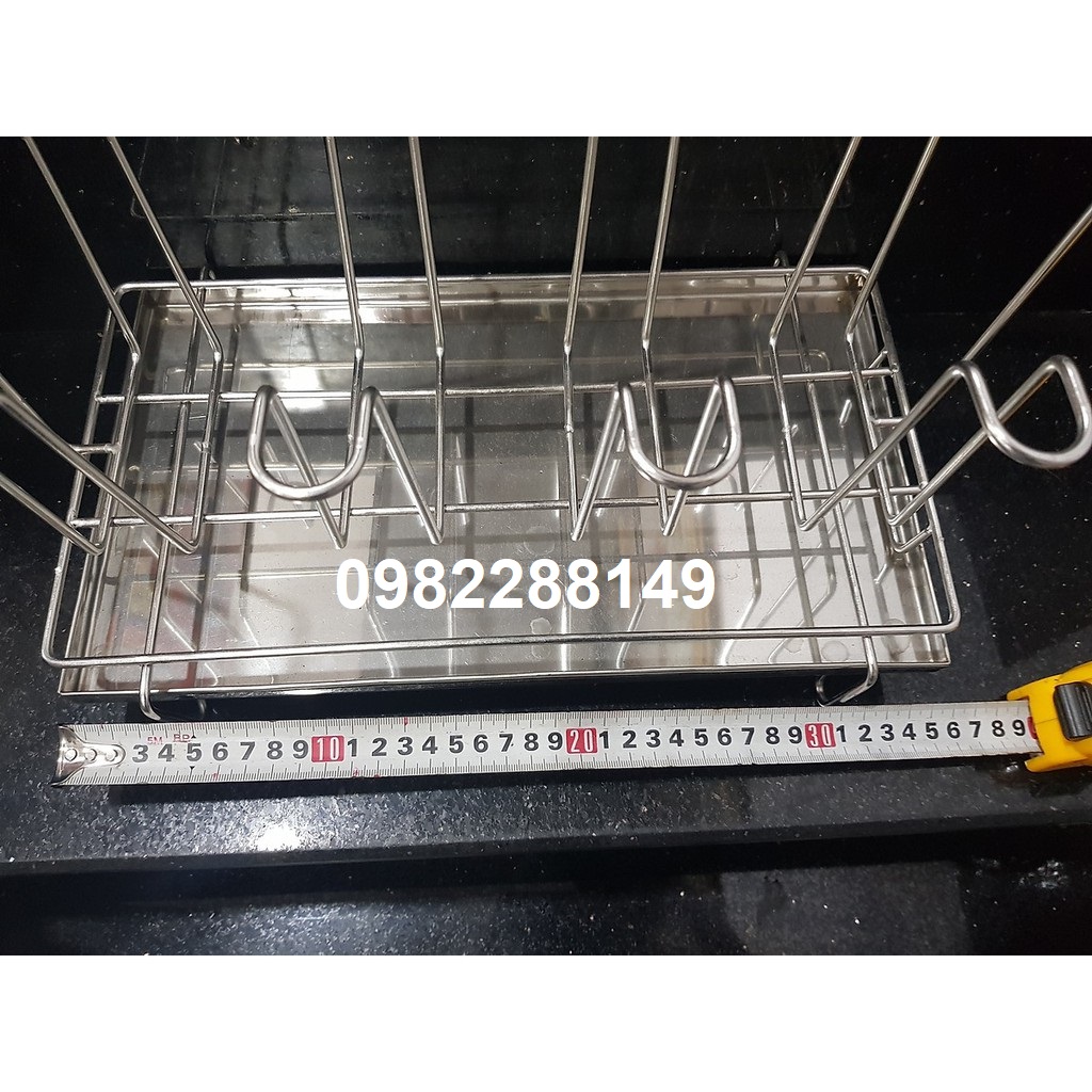KỆ / GIÁ ÚP LY INOX CAO CẤP (8 LY) - (Ảnh shop tự chụp)