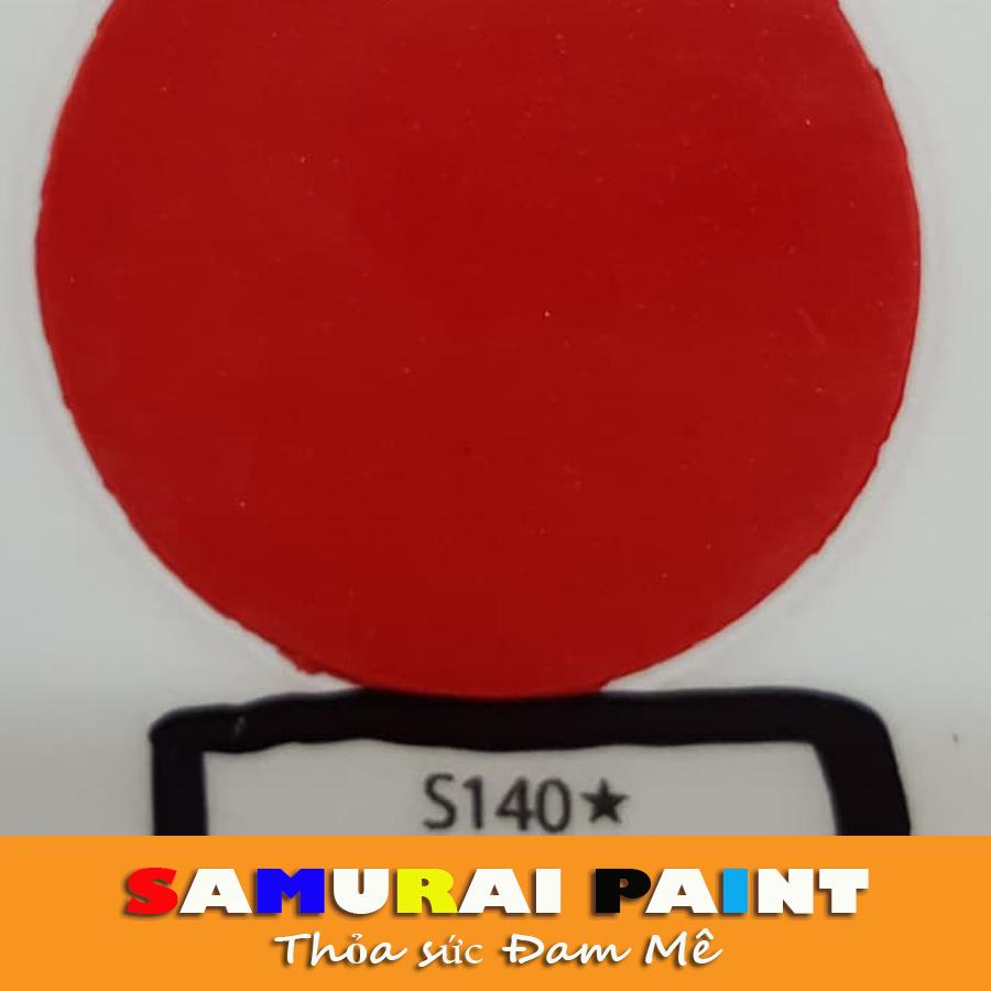 Sơn Samurai - Chai sơn màu đỏ S140 Sơn Xịt Samurai