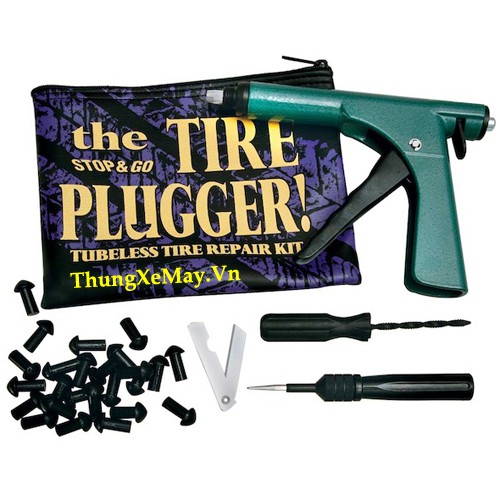 Bộ Vá Xe bằng sung STOP&GO tặng kèm 25 nấm vá xe, chuyên dùng vá cho xe máy, mô tô, ô tô sử dụng dễ dàng