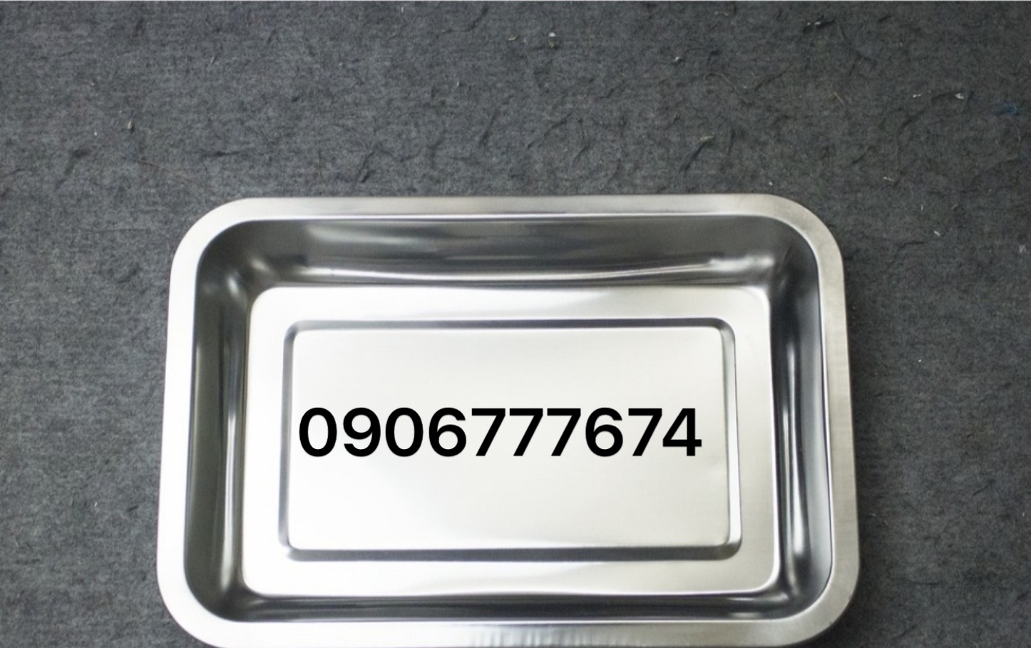 Khay Sâu Inox Dùng Bưng Bê / Đựng Thức Ăn