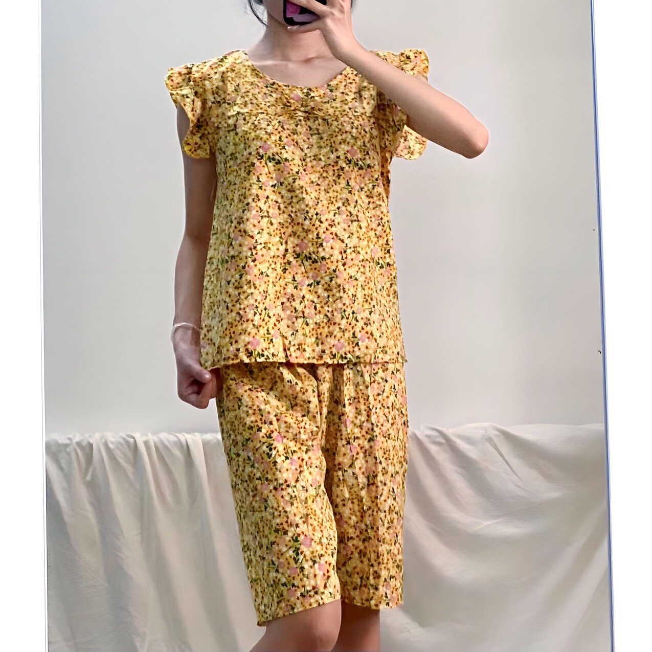 [3 SIZE 38-68KG]Set đồ nữ lửng mặc nhà mùa hè Freesize MXL (38-65kg)