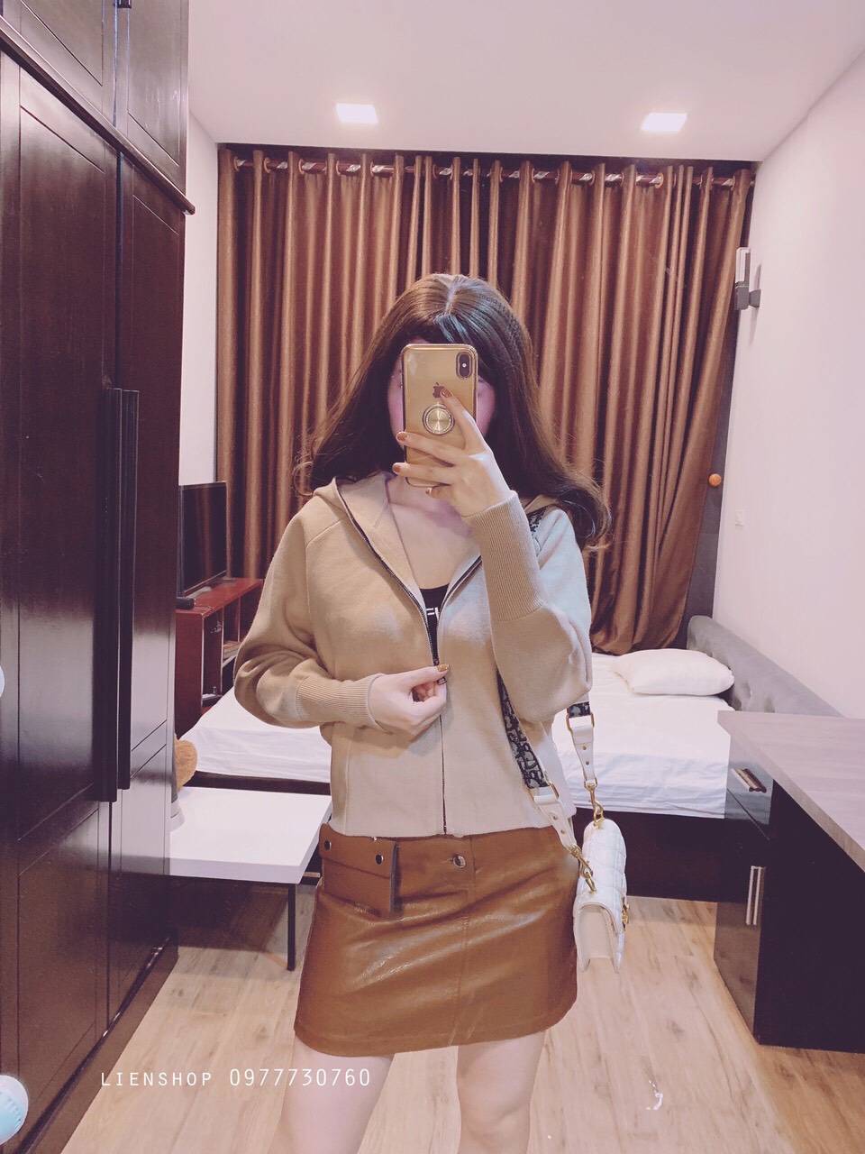 ÁO KHOÁC LEN CÓ NÓN CỰC XINH