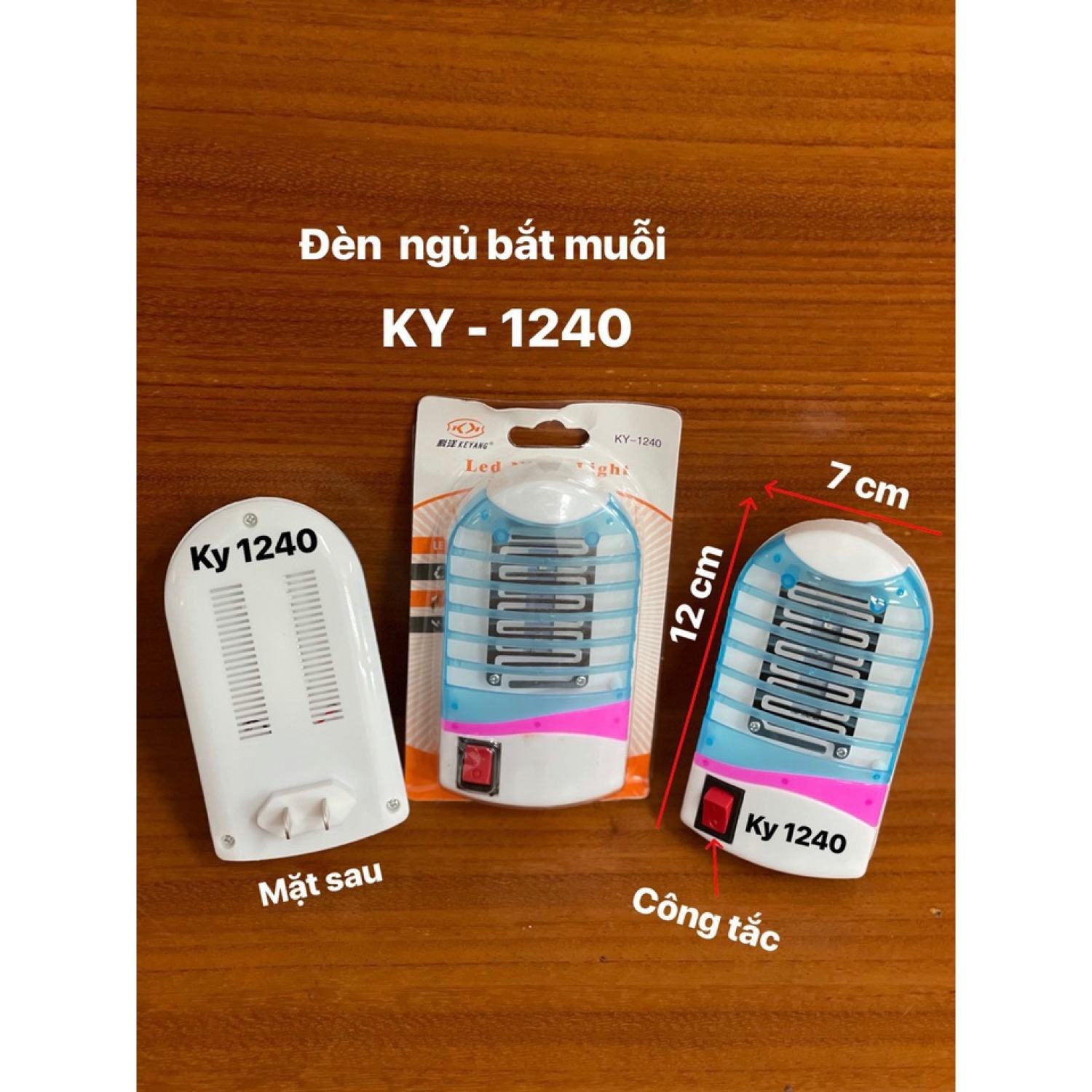 Đèn ngủ bắt muỗi có công tắc