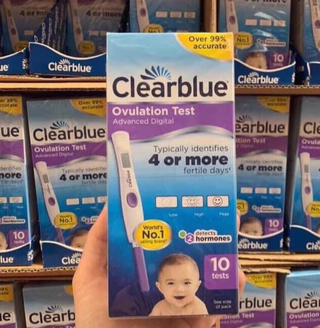 Que thử rụng trứng Clearblue 4 Or More