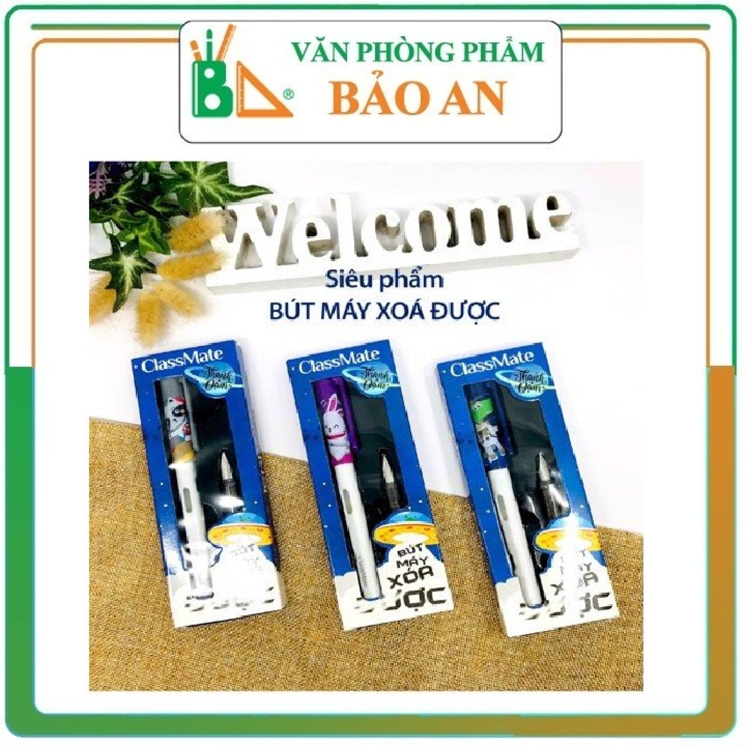 Bút máy xóa được nét thanh đậm classmate cl-fp501 - mua 10 tặng 1 - văn phòng phẩm bảo an