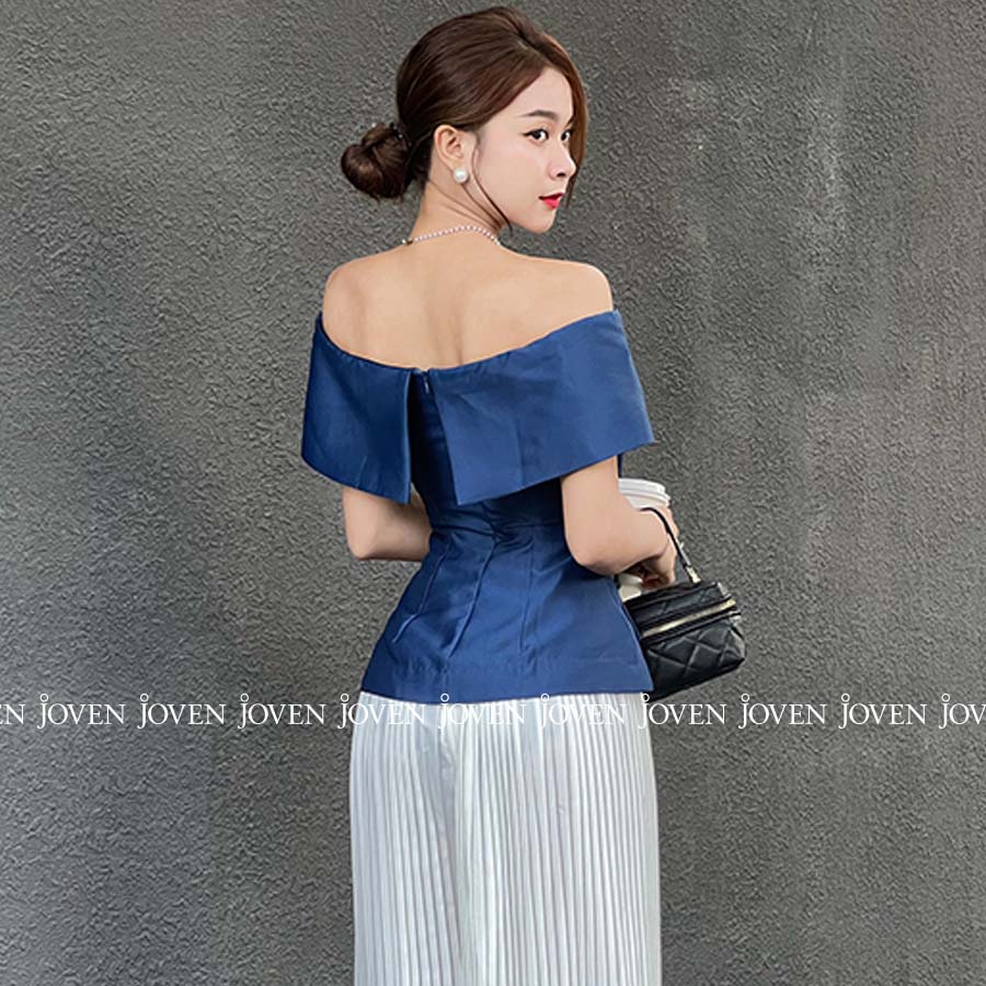 Áo peplum trẹt vai Joven