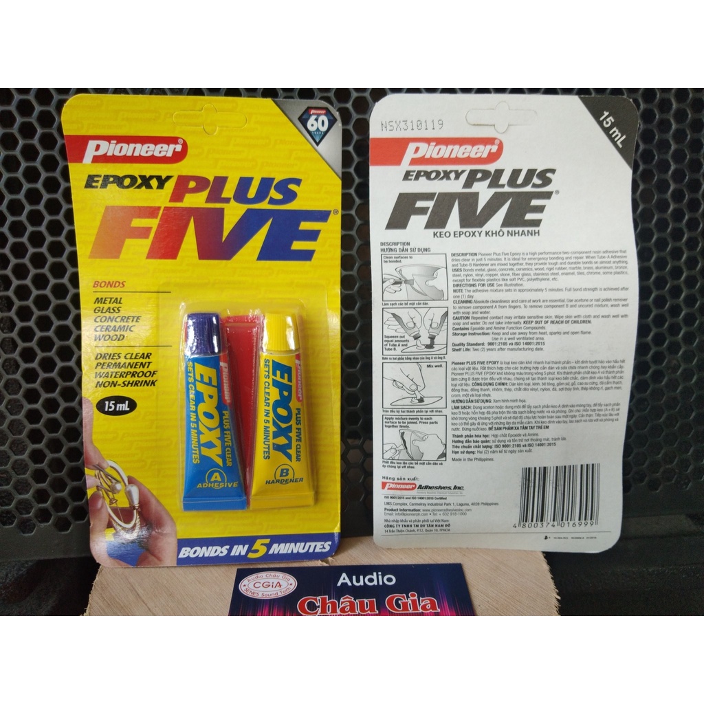 Keo dán chịu nhiệt Epoxy Plus five/DuraSteel 2 thành phần