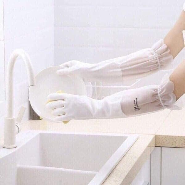 [Shopsi] Găng tay cao su lót nỉ rửa bát, rửa chén, giặt đồ