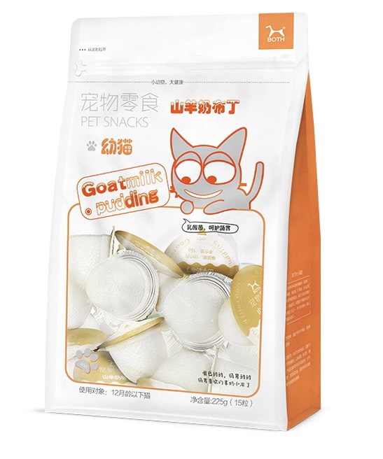 BOTH - Thạch Pudding Sữa Dê Bổ Sung Canxi Cho Mèo - Túi 15 Viên (225 Gram/Túi)