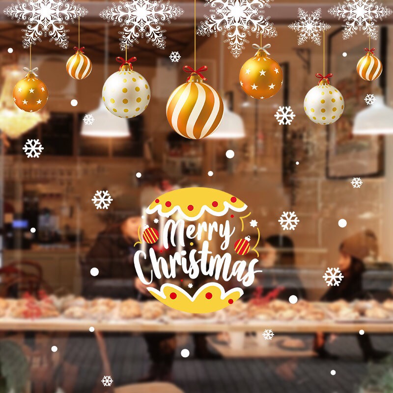 [HCM]Decal dán Noel Hít Tĩnh Điện - Nhiều mẫu noel 2021 mới