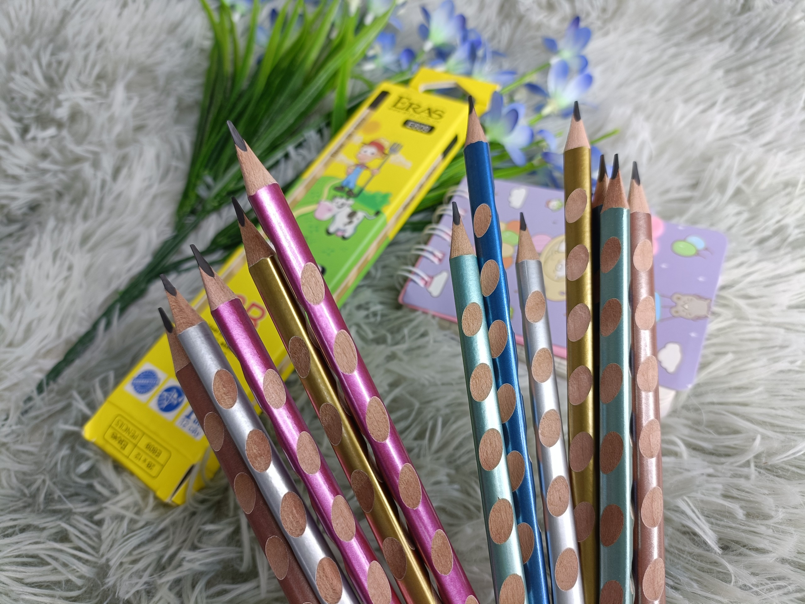 Bút chì eras e629 / e609 , bút chì định vị tay cầm 2b dành cho học sinh