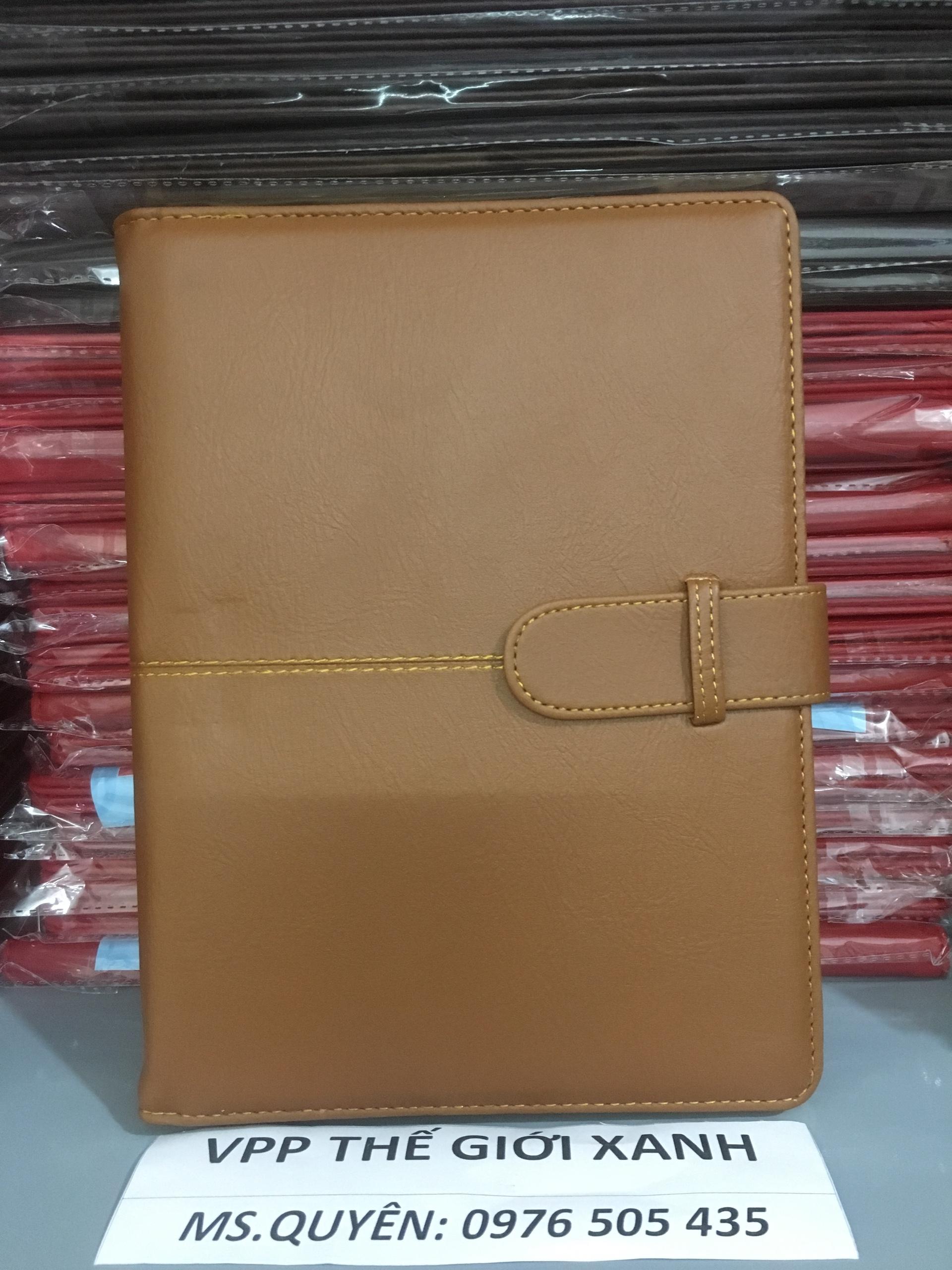 Bóp sổ còng da lớn may viền(có thể thay ruột được) (17*23CM)